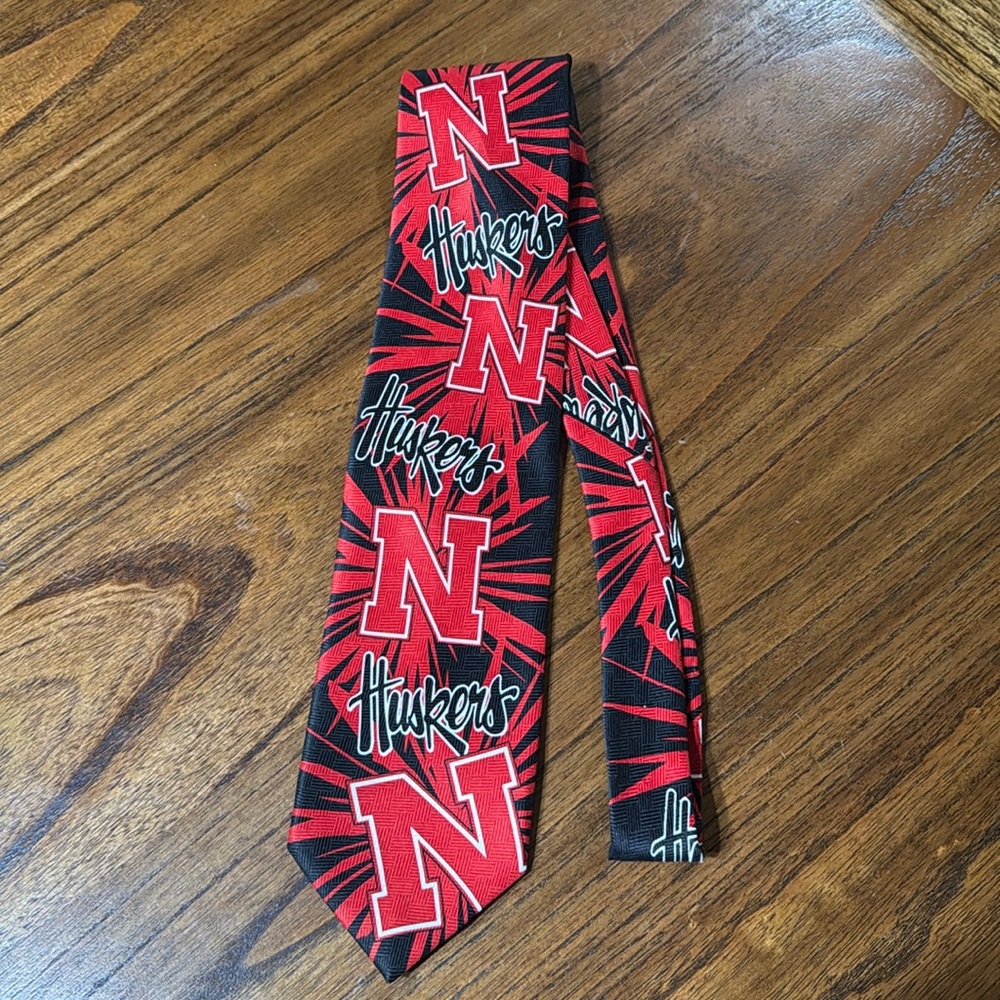 Nebraska Huskers Tie by Super Fan